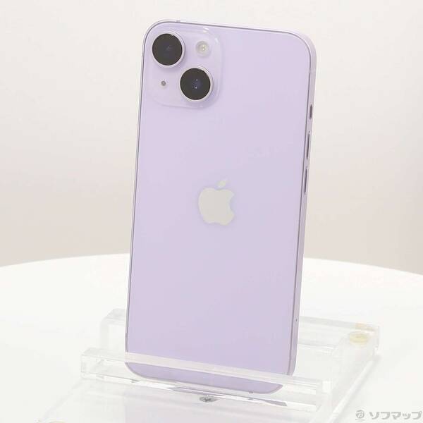 【中古】Apple(アップル) iPhone14 128GB パープル MPUY3J/A SIMフリー 【295-ud】