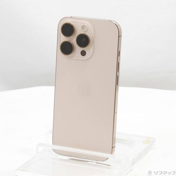 【中古】Apple(アップル) iPhone16 Pro 256GB デザートチタニウム MYN23J／A SIMフリー 【297-ud】