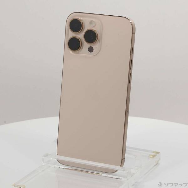 【中古】Apple(アップル) iPhone16 Pro Max 512GB デザートチタニウム MYWN3J／A SIMフリー 【198-ud】