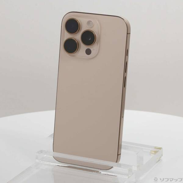 【中古】Apple(アップル) iPhone16 Pro 256GB デザートチタニウム MYN23J／A SIMフリー 【276-ud】