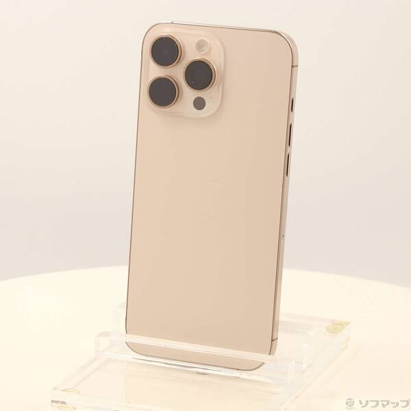 【中古】Apple(アップル) iPhone16 Pro Max 512GB デザートチタニウム MYWN3J／A SIMフリー 【377-ud】