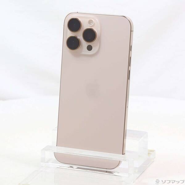【中古】Apple(アップル) iPhone16 Pro Max 256GB デザートチタニウム MYWJ3J／A SIMフリー 【352-ud】