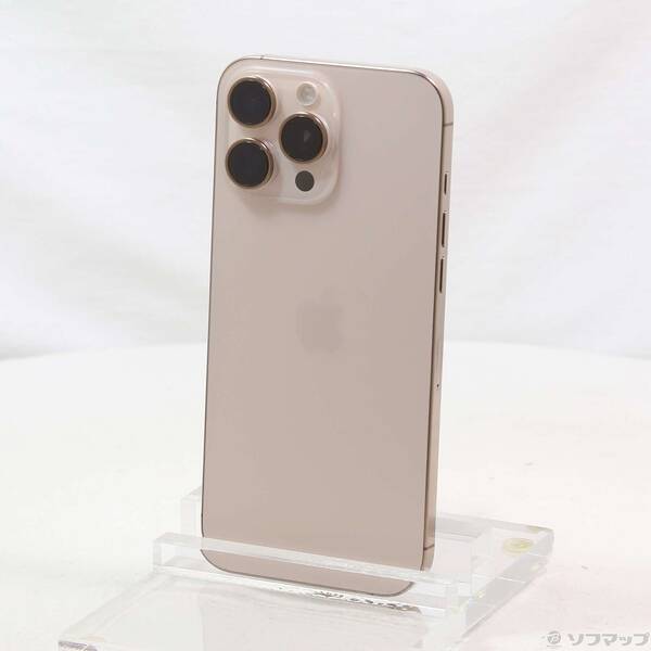 【中古】Apple(アップル) iPhone16 Pro Max 256GB デザートチタニウム 3N530J／A SIMフリー 【377-ud】