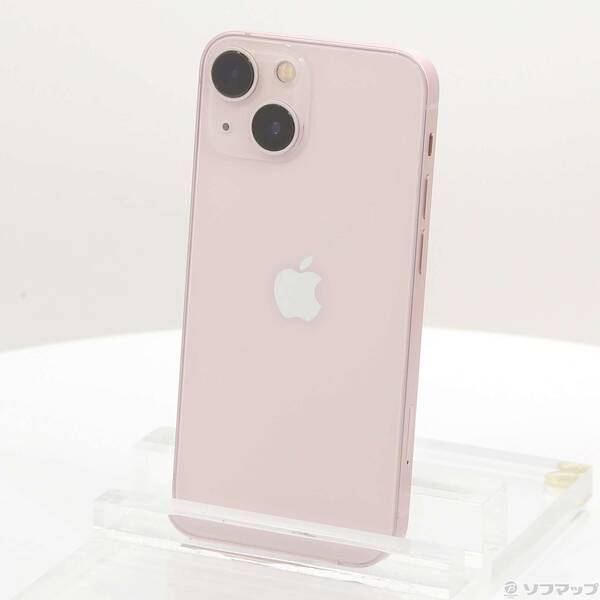 【中古】Apple(アップル) iPhone13 mini 128GB ピンク MLJF3J／A SIMフリー 【196-ud】