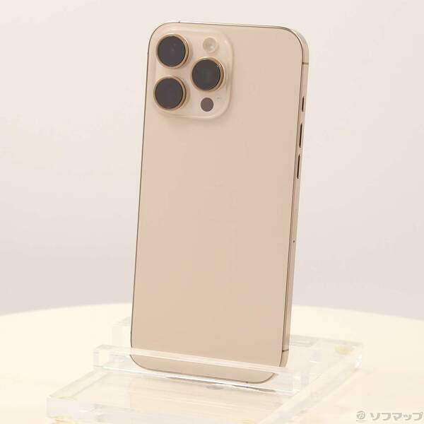 【中古】Apple(アップル) iPhone16 Pro Max 512GB デザートチタニウム MYWN3J／A SIMフリー 【258-ud】