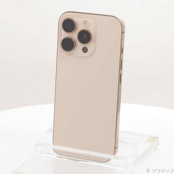 【中古】Apple(アップル) iPhone16 Pro 256GB デザートチタニウム MYN23J／A SIMフリー 【196-ud】