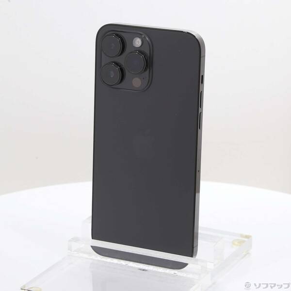 【中古】Apple(アップル) iPhone14 Pro Max 256GB 空白文字黒いこと MQ9A3J／A SIM無償性 【377-ud】