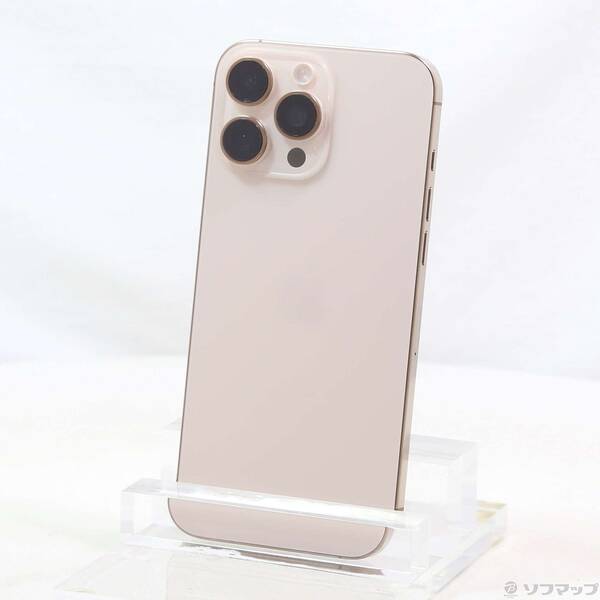 【中古】Apple(アップル) iPhone16 Pro Max 256GB デザートチタニウム MYWJ3J／A SIMフリー 【276-ud】