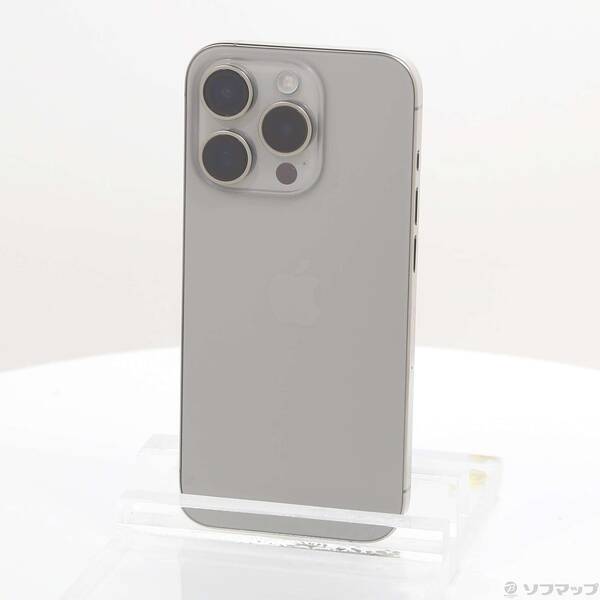 【中古】Apple(アップル) iPhone15 Pro 256GB 自然的チタニウム MTUF3J／A SIM無償性 【251-ud】