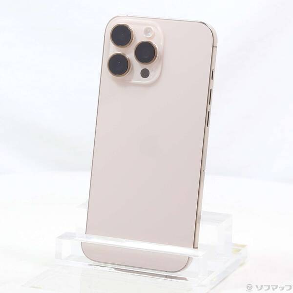 【中古】Apple(アップル) iPhone16 Pro Max 512GB デザートチタニウム MYWN3J／A SIMフリー 【377-ud】