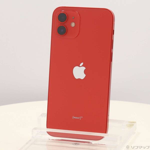 【中古】Apple(アップル) iPhone12 128GB プロダクトレッド MGHW3J／A SIMフリー 【371-ud】