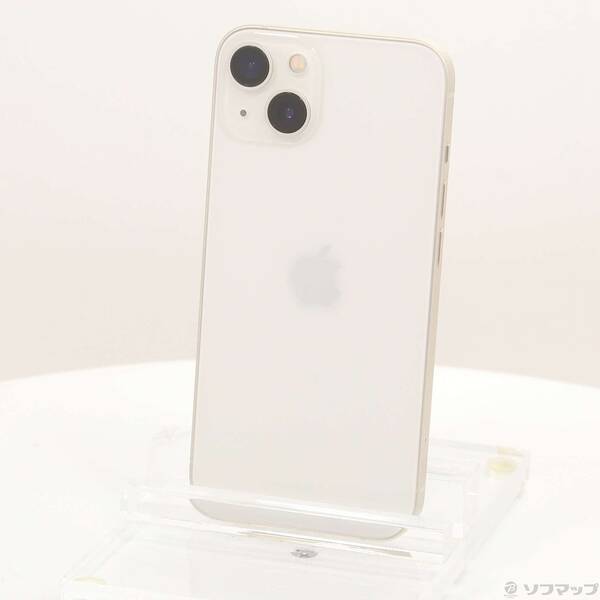 【中古】Apple(アップル) iPhone13 128GB スターライト MLND3J／A SIMフリー 【371-ud】