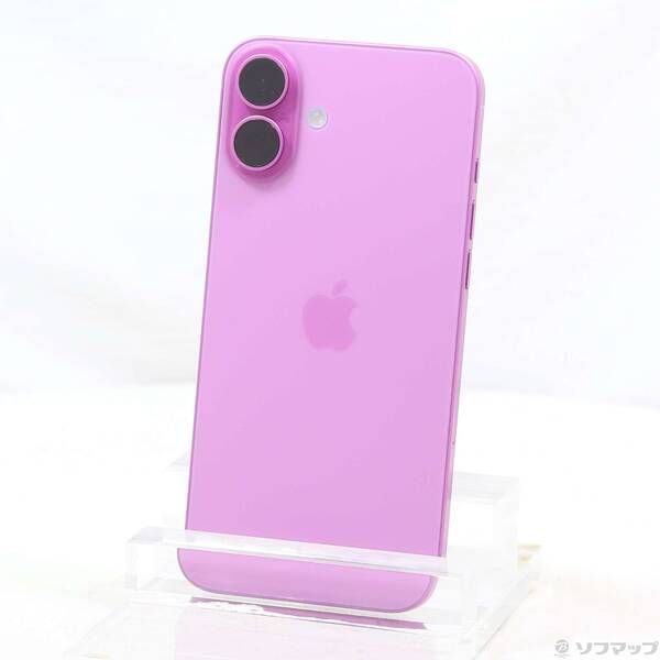 【中古】Apple(アップル) iPhone16 Plus 128GB サクラ色 3N345J／A SIM無償性 【251-ud】