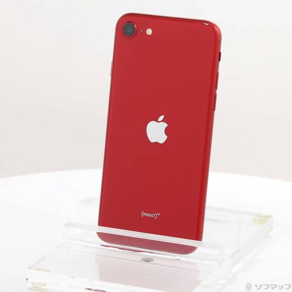 【中古】Apple(アップル) iPhone SE 第2世代 128GB プロダクトレッド NXD22J／A au 【377-ud】