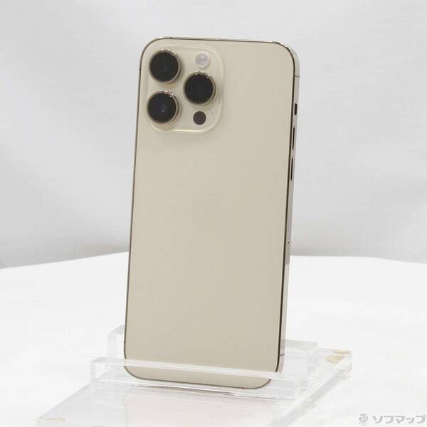 【中古】Apple(アップル) iPhone14 Pro Max 128GB ゴールド MQ983J／A SIM無償性 【258-ud】