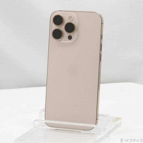 【中古】Apple(アップル) iPhone16 Pro Max 256GB デザートチタニウム MYWJ3J／A SIMフリー 【344-ud】