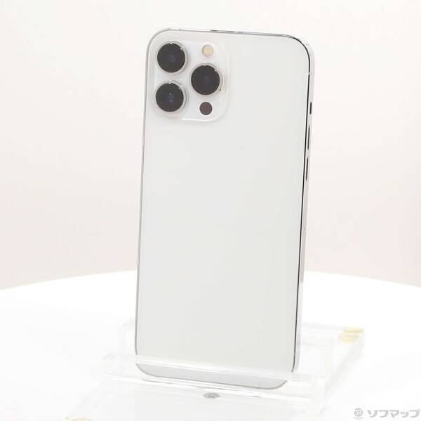 【中古】Apple(アップル) iPhone13 Pro Max 128GB シルバー MLJ53J／A SIMフリー 【348-ud】