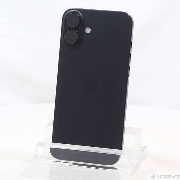 【中古】Apple(アップル) iPhone16 Plus 128GB 黒いこと 3N343J／A SIM無償性 【196-ud】