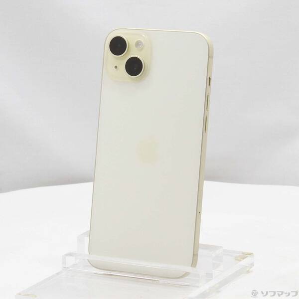 【中古】Apple(アップル) iPhone15 Plus 256GB 黄色 MU0J3J／A SIM無償性 【269-ud】