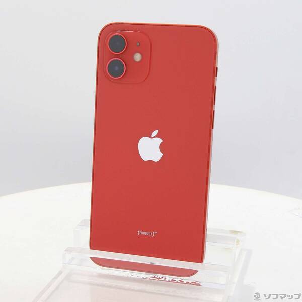 【中古】Apple(アップル) iPhone12 128GB プロダクトレッド MGHW3J／A SIMフリー 【295-ud】