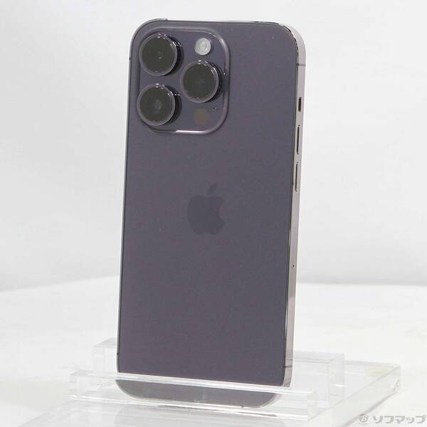 【中古】Apple(アップル) iPhone14 Pro 512GB ディープパープル MQ283J／A SIM無償性 【295-ud】