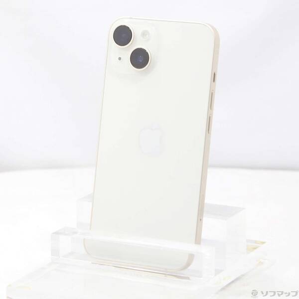 【中古】Apple(アップル) iPhone14 128GB スターライト MPUQ3J／A SIMフリー 【295-ud】