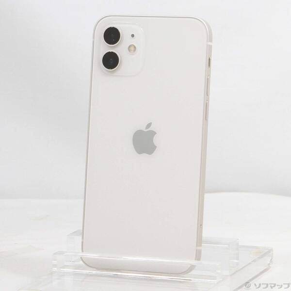 【中古】Apple(アップル) iPhone12 64GB ホワイト MGHP3J／A SIMフリー 【377-ud】