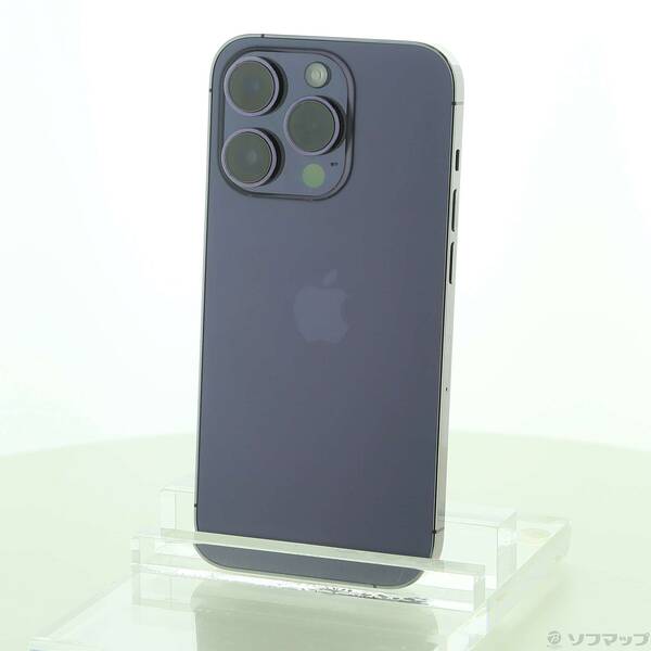 【中古】Apple(アップル) iPhone14 Pro 512GB ディープパープル MQ283J／A SIMフリー 【295-ud】