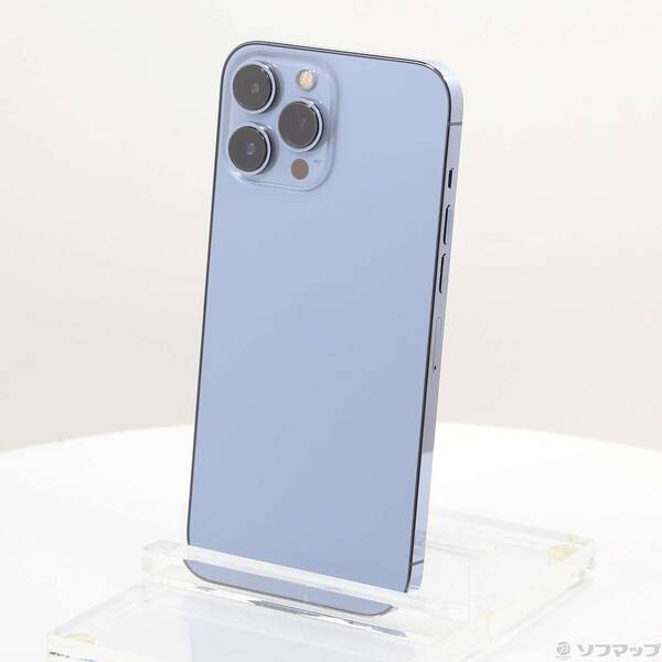 【中古】Apple(アップル) iPhone13 Pro Max 128GB シエラブルー MLJ73J／A SIMフリー 【251-ud】