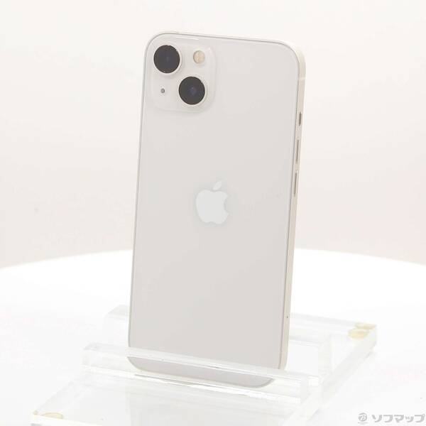 【中古】Apple(アップル) iPhone13 128GB スターライト MLND3J／A SIMフリー 【371-ud】
