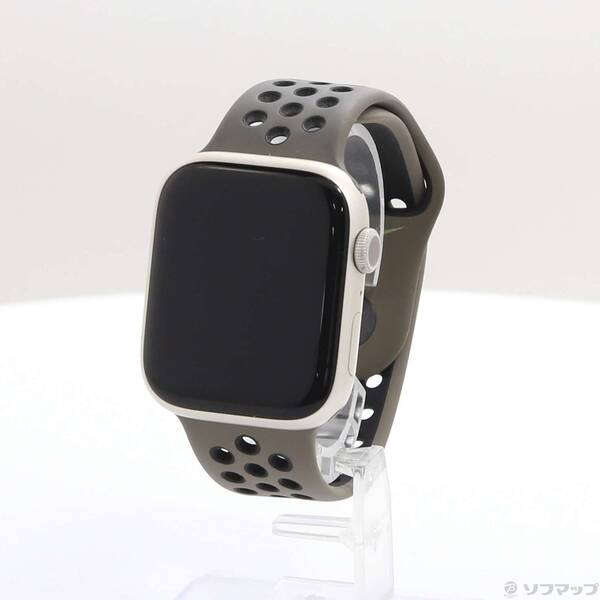 【中古】Apple(アップル) Apple Watch Series 8 GPS 45mm スターライトアルミニウムケース オリーブグレイ／ブラックNikeスポーツバンド 【276-ud】 23,271円