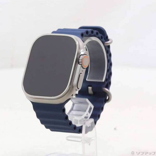 【中古】Apple(アップル) Apple Watch Ultra 2 GPS + Cellular 49mm チタニウムケース ブルーオーシャンバンド 【269-ud】