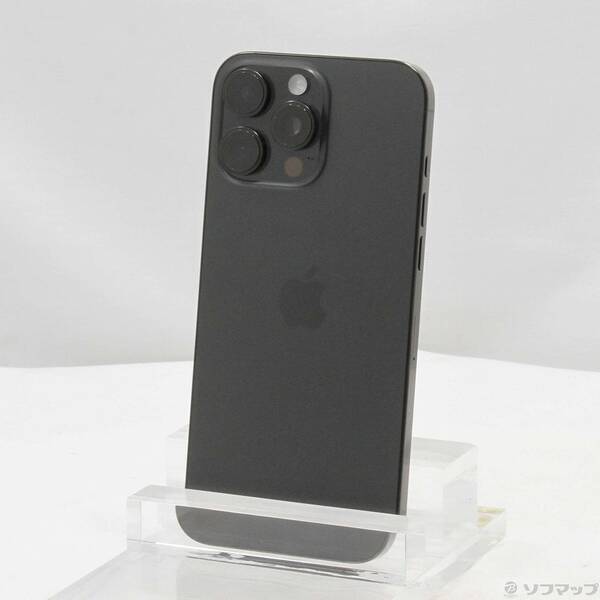 【中古】Apple(アップル) iPhone16 Pro Max 512GB ブラックチタニウム MYWL3J／A SIMフリー 【377-ud】