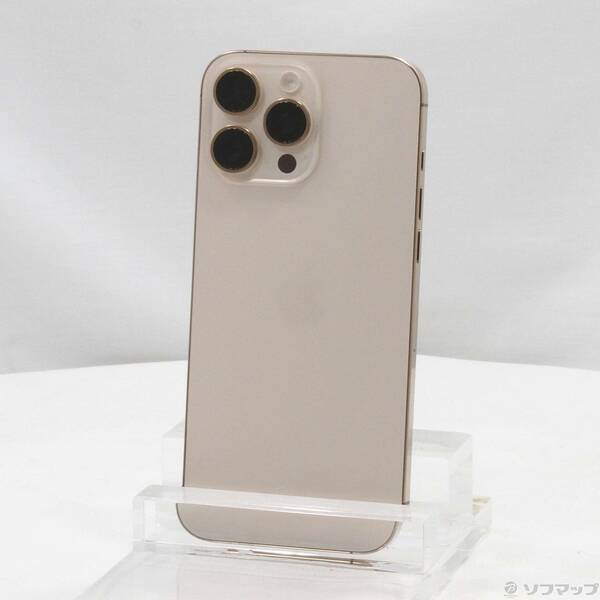【中古】Apple(アップル) iPhone16 Pro Max 256GB デザートチタニウム MYWJ3J／A SIMフリー 【269-ud】