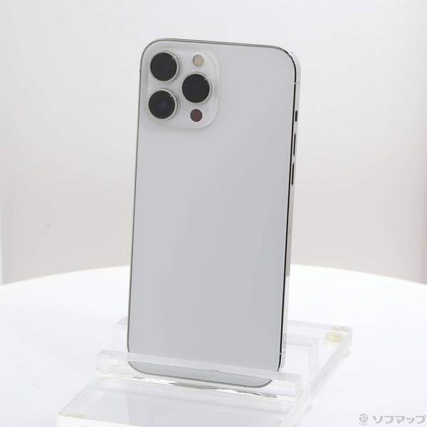 【中古】Apple(アップル) iPhone13 Pro Max 128GB シルバー FLJ53J／A SIMフリー 【305-ud】