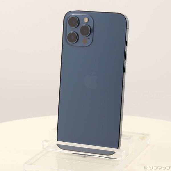 【中古】SoftBank iPhone12 Pro Max 256GB パシフィックブルー MGD23J／A SoftBank 【198-ud】