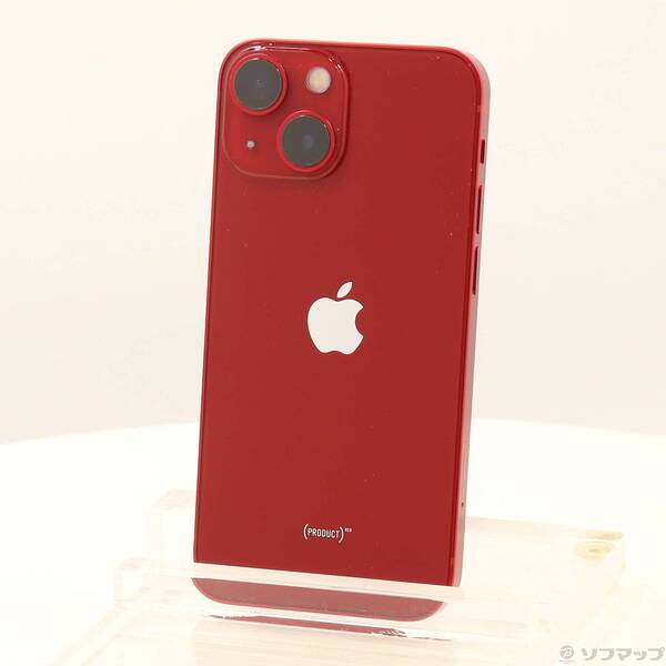 【中古】Apple(アップル) iPhone13 mini 128GB プロダクトレッド MLJG3J／A SIMフリー 【348-ud】
