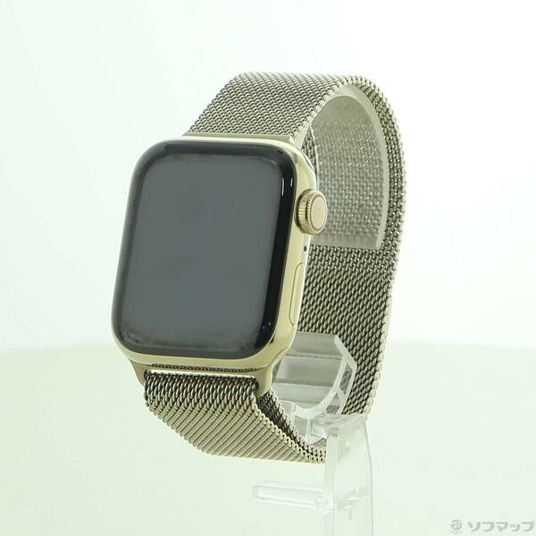 【中古】Apple(アップル) Apple Watch Series 6 GPS + Cellular 40mm ゴールドステンレススチールケース ゴールドミラネーゼループ 【377-ud】