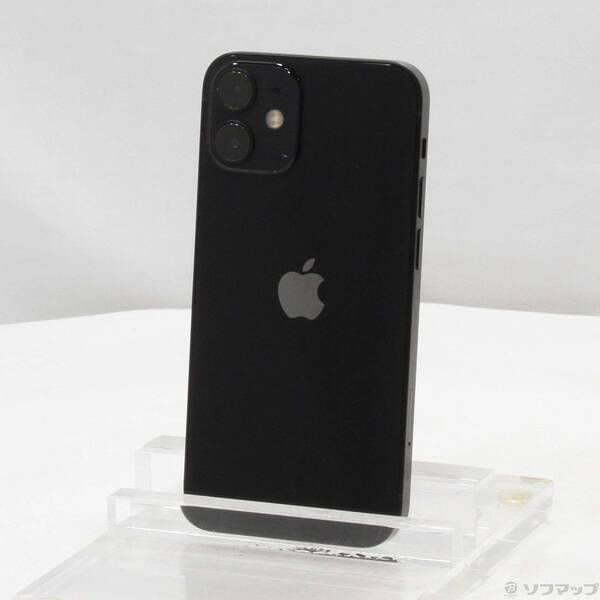 【中古】SoftBank iPhone12 mini 64GB ブラック MGA03J／A SoftBank 【198-ud】