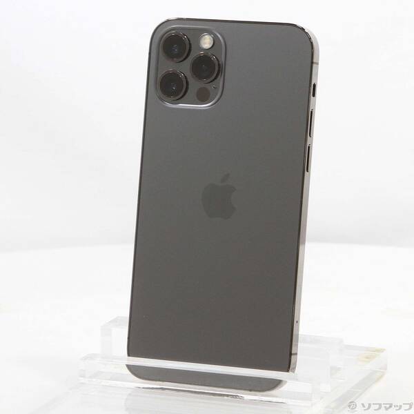 【中古】Apple(アップル) iPhone12 Pro 128GB グラファイト MGM53J／A SoftBank 【262-ud】