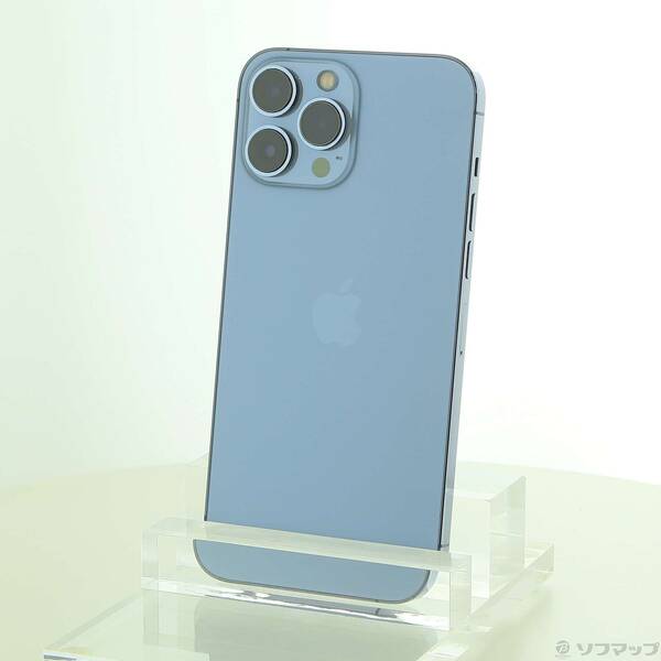 【中古】Apple(アップル) iPhone13 Pro Max 256GB シエラブルー MLJD3J／A SIMフリー 【262-ud】