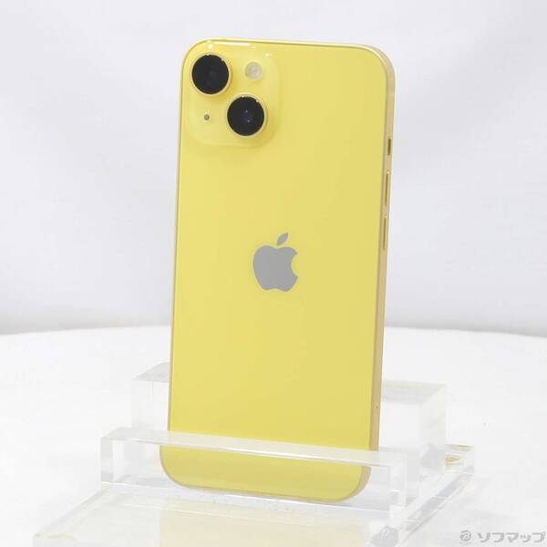 【中古】Apple(アップル) iPhone14 128GB イエロー MR3Q3J／A SIMフリー 【344-ud】