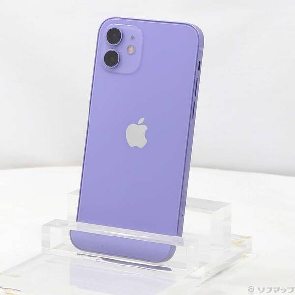 【中古】Apple(アップル) iPhone12 64GB パープル MJNH3J／A SIMフリー 【295-ud】