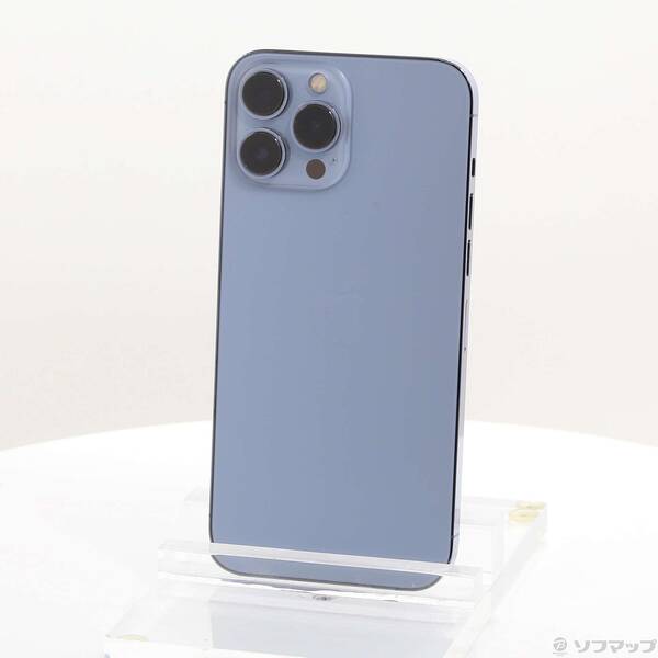 【中古】Apple(アップル) iPhone13 Pro Max 128GB シエラブルー MLJ73J／A SIMフリー 【295-ud】