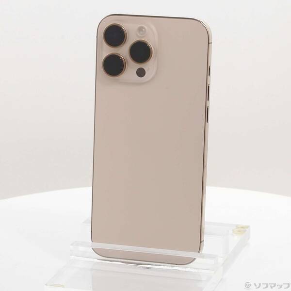 【中古】Apple(アップル) iPhone16 Pro Max 256GB デザートチタニウム MYWJ3J／A SIMフリー 【305-ud】