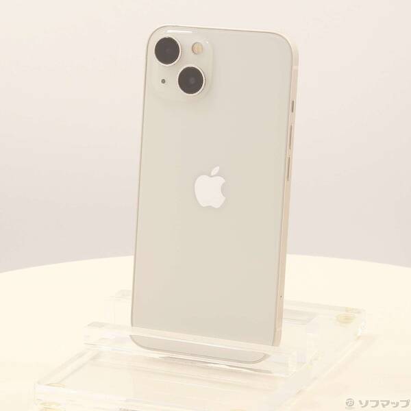 【中古】Apple(アップル) iPhone13 128GB スターライト MLND3J／A SIMフリー 【371-ud】