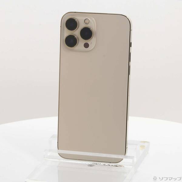 【中古】Apple(アップル) iPhone13 Pro Max 256GB ゴールド MLJA3J／A SIMフリー 【262-ud】