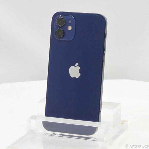 【中古】Apple(アップル) iPhone12 256GB ブルー MGJ33J/A SIMフリー 【297-ud】
