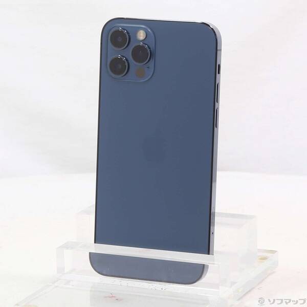 【中古】Apple(アップル) iPhone12 Pro 256GB パシフィックブルー MGMD3J／A SIMフリー 【295-ud】