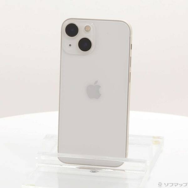【中古】Apple(アップル) iPhone13 mini 128GB スターライト MLJE3J／A SIMフリー 【371-ud】
